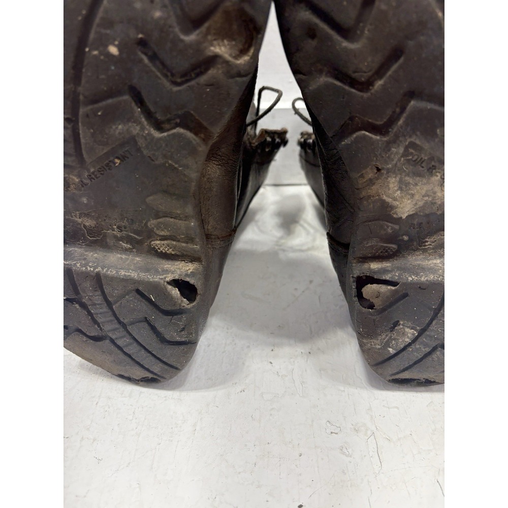 Red Wing Waterproof Steel Toe Work Boots Mens Size 8.5 Brown Vintage Logger - Picture 7 of 10